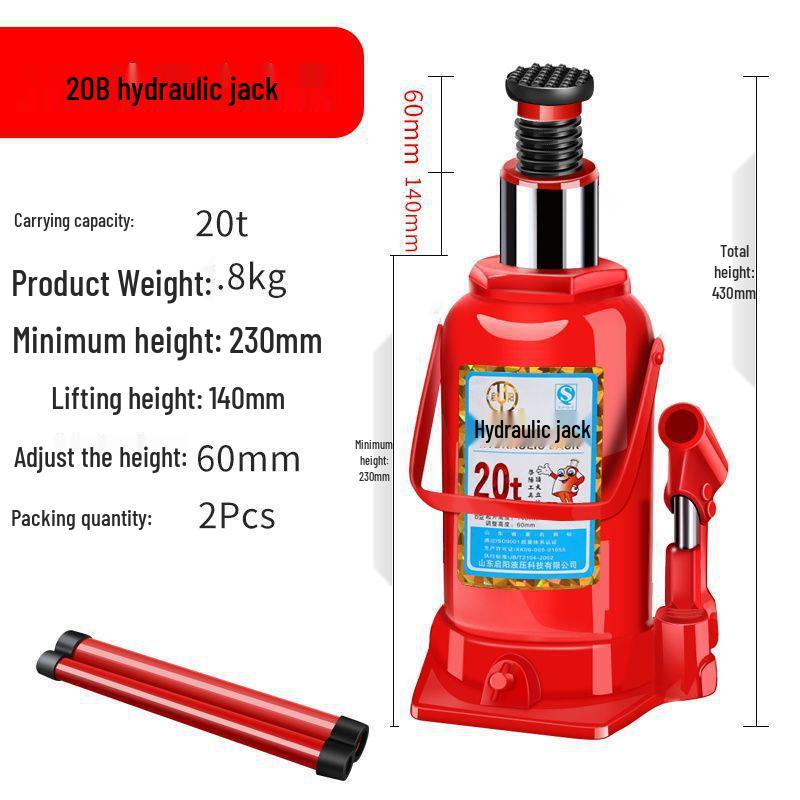 Hand-Operated Hydraulic Jack for Car Tire Changes, 2-3 Ton Capacity, Portable, Labor-Saving Tool