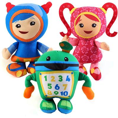Brinquedo de Pelúcia Team Umizoomi 22cm Bot MILLI Geo Boneca de Pelúcia Educacional Figura Macia Presente para fãs Aniversário Natal