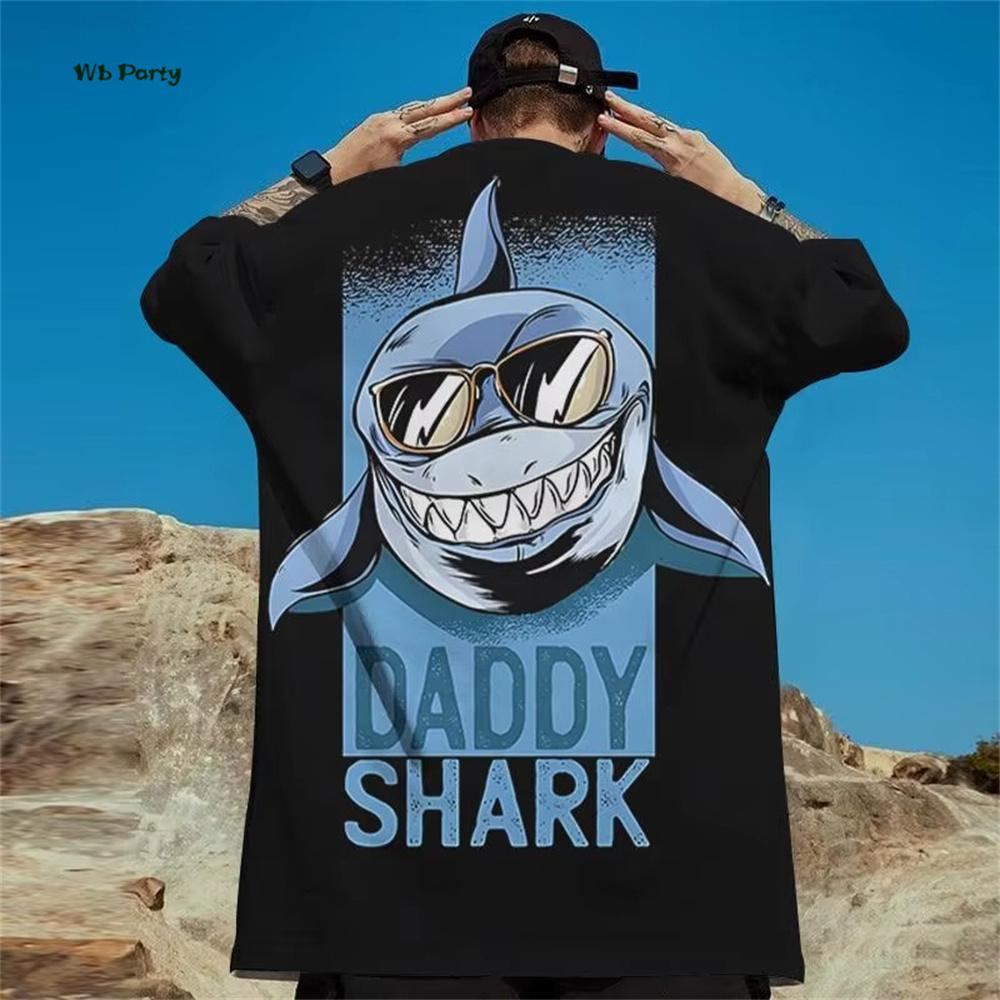 Japanese Ukiyo-E Men's T-Shirt Yin Yang Fish Printed Short Sleeve T-Shirt Oversized Casual Tops Summer Fashion Outdoor Clothing