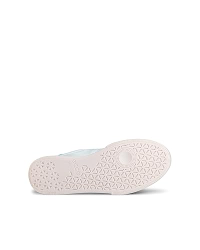 ECCO Street Court Casual Sneakers, Genuine Leather, Women's Casual Sneakers, Aquatic/White/Emerald, Size 23.5cm, 3E