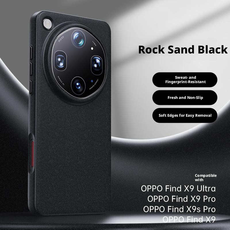 For Oppo Find X9 & X9 Pro, X9s Pro & X9 Ultra Case Frosted Rock Sand Magnetic Stain-resistant Leather Shockproof Bumper Cover
