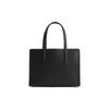 Coach Carter 28 Solid Color Logo Nameplate Logo Pendant Pebbled Leather Tote Bag Tote Bag Shopping Bag Handbag Large Women's Black
