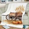 1pc Autumn Pastoral Style Printed Blanket, Harvest Theme, Multi-Size Available, Suitable for Living Room, Bedroom, Study, Balcony, Courtyard