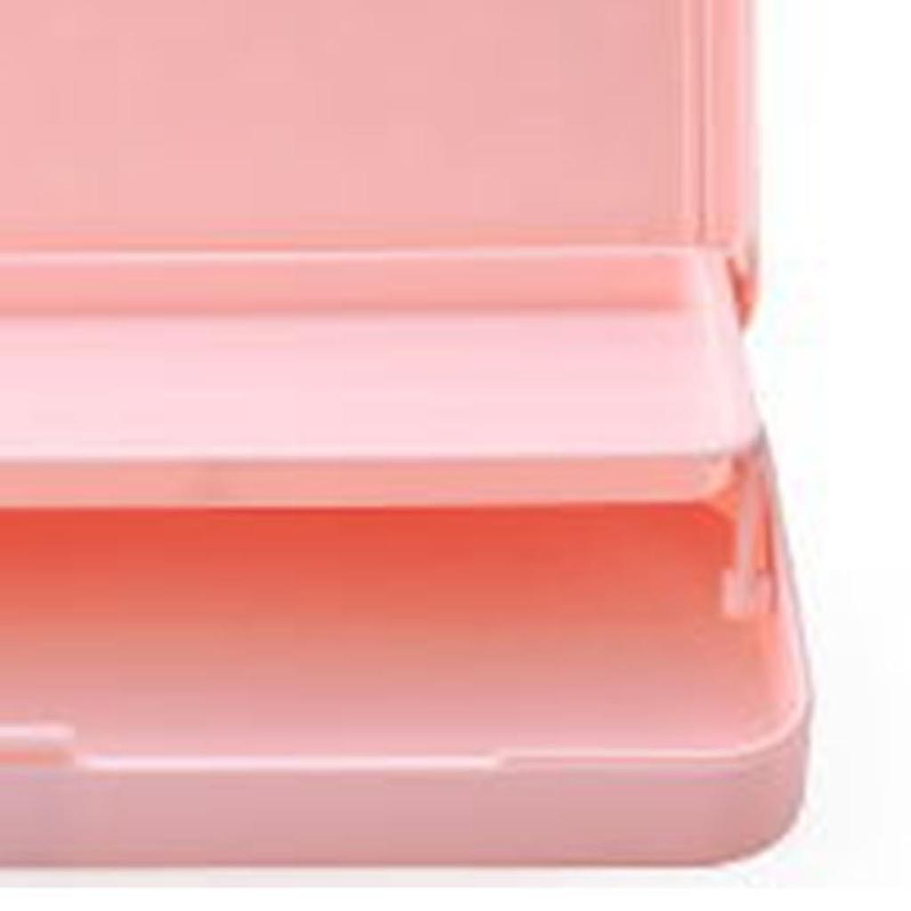 Doppelschichtige Schreibwarenbox in reiner Farbe mit großer Kapazität, Palstic Pencil Stationery Organizer Case