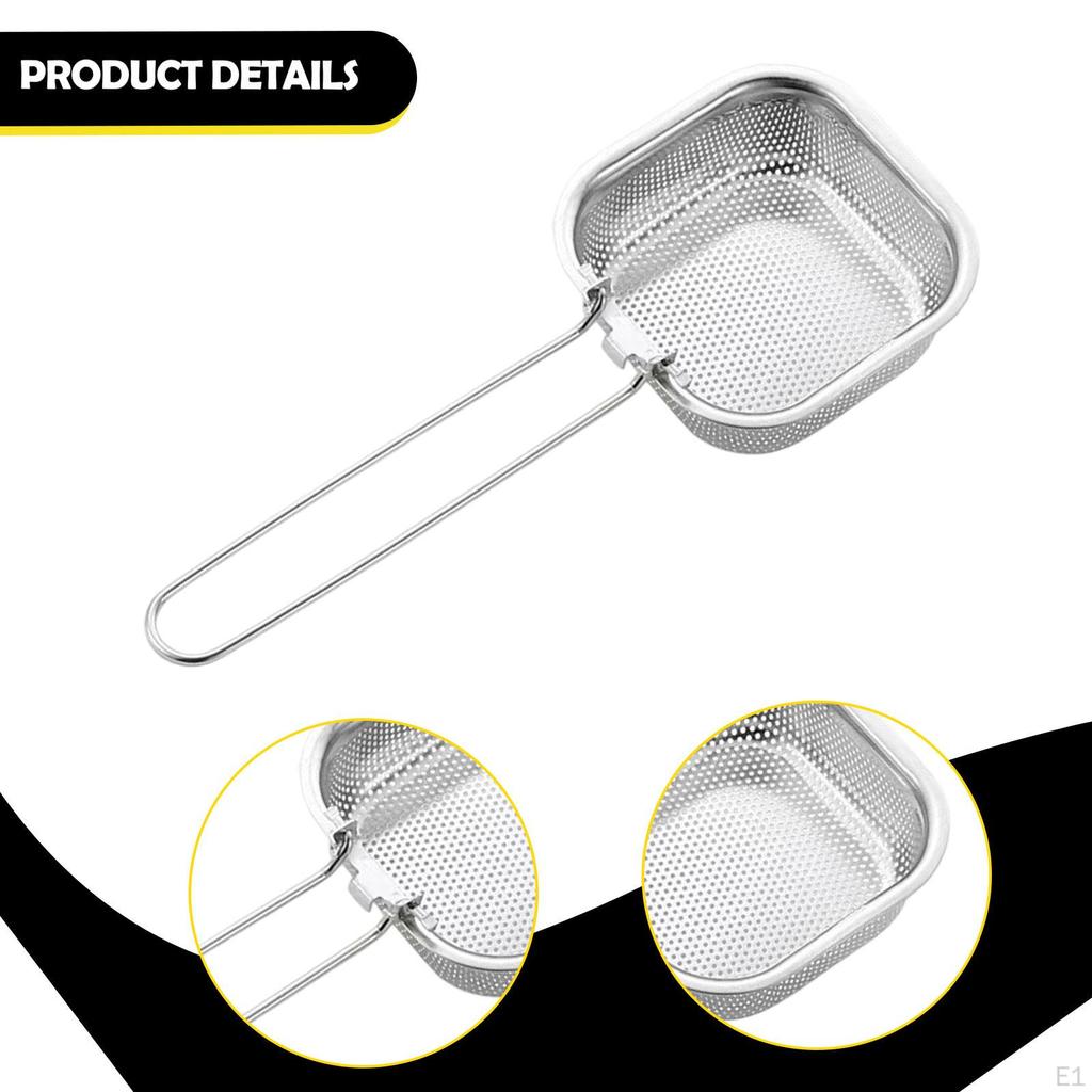 Topf Sieb Nudelsieb mit Griff Kochen Edelstahl Frittierkorb Spaghetti