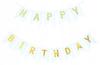 Banner Girlande Happy Birthday Weiß 20X16cm