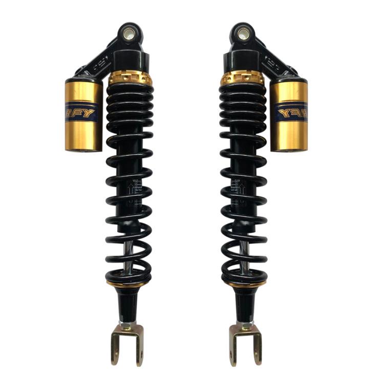 RFY Adjustable Hydraulic Shock Absorber for ATV, Off-Road Vehicle, Touring Kart (425mm) 395mm Black Gold