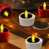 Heart Candle LED Tea Lights Solar Romantic Flameless Decorations Special Night Set for Valentine's Day Wedding Anniversary