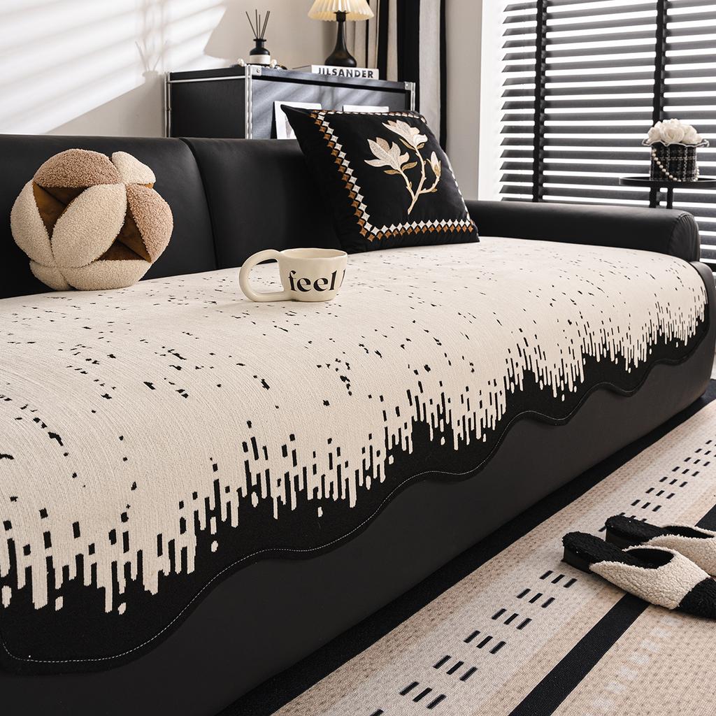 Premium Four-Season Universal Sofa Cushion Chenier Non-Slip Special-Shaped Sofa Cover Cloth Anti-Cat Scratch And Anti-Run Sofa Seat Cushion
