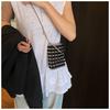 Chain Pearl Small Square Bag Slanted Hanging Single Shoulder Handbag Casual