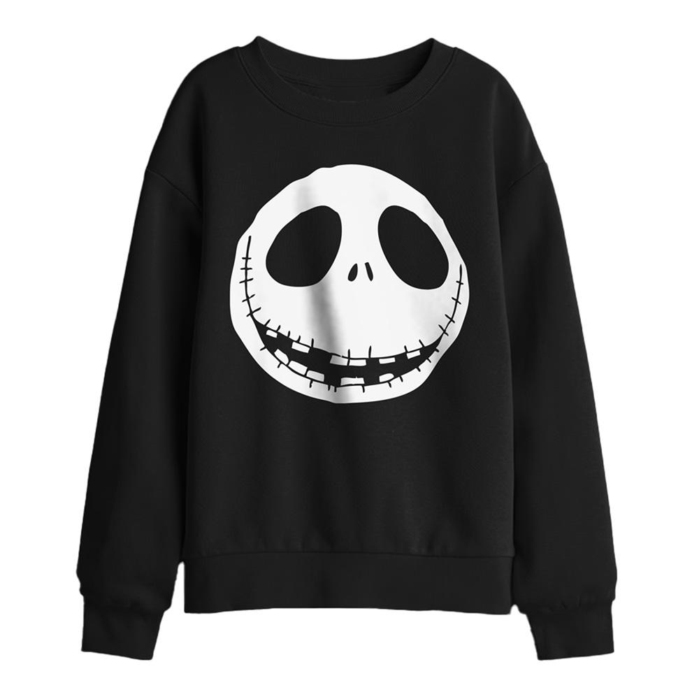 Nightmare Before Christmas Unisex Adult Jack Skellington Head Sweatshirt