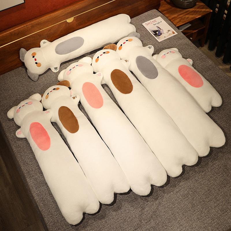Cute And Charming Puppy Dog Doll Plush Toy Extended Gentle Fluffy Doggy Cartoon Animal Like Real Home Decor Support Pillow Chirstmas Gifts