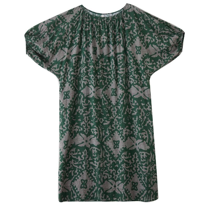 Dimanaf 2025 Summer Plus Size Dress Women Casual Vintage Floral Dress Basic Printing Long Beach Elegant Loose Dress