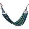 Camping Hammock Canvas Breathable Strong Load Bearing Portable Fabric Hammock for Travel Backpacking Beach Backyard Blue