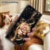 Phone Case: 2D Flat Samsung Galaxy A34 A35 M05 M06 S20 S22 S21 FE Plus 5G Protective Case, Couple Style, Black and Gold Glitter, Christmas and Hallowe