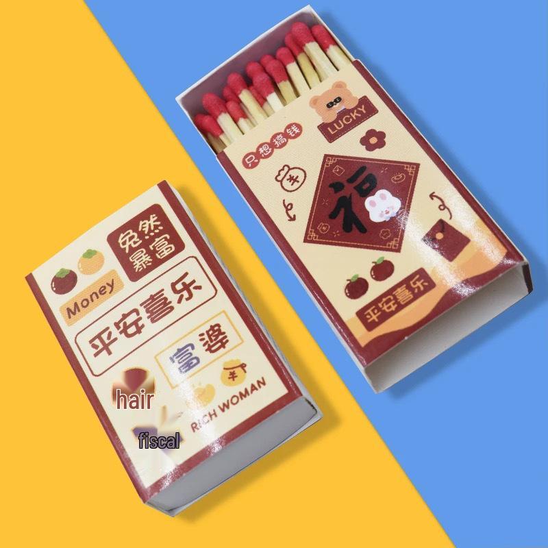 Match Scented Candle Gift Set: Long Stem Wooden Matches (75mm) Souvenir