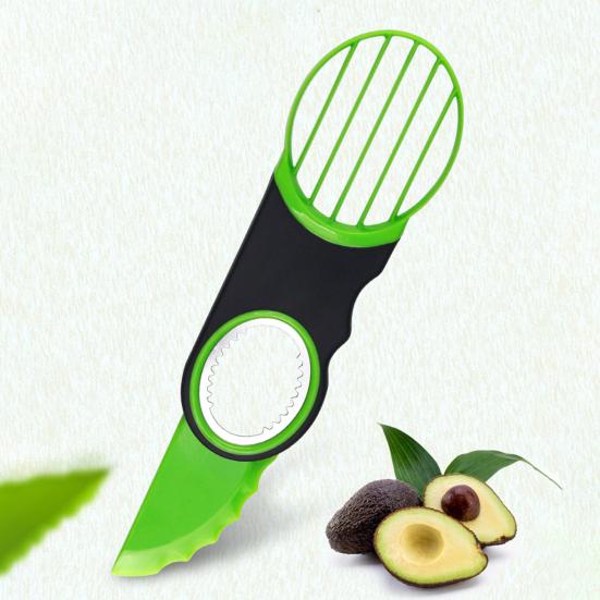 Avocado Kiwi Slicer with Corer Stainless Steel Fruit Cutter for Guacamole Salad Effortless Pitting Slicing Dishwasher Safe Essential Kitchen Tool