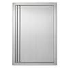 VEVOR BBQ Access Door, 432x610 Mm Single Outdoor Kitchen Door, Stainless Steel Flush Mount Door, Wall Vertical Door with Recessed Handle