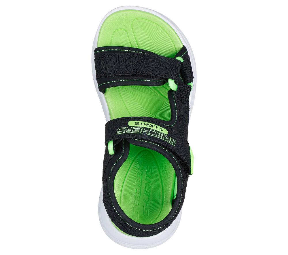 Sandals Skechers black / lime Sola Glow