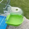 Grande Boîte de Bain Transparente pour Perruches Ondulées, Calopsittes, Inséparables, Perruches - Jouets et Fournitures pour Petits Oiseaux.