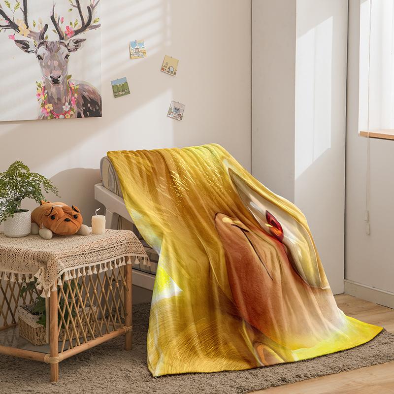 Riman Sonic Series Flannel Fleece Blanket 3D Printed Sofa Blanket Thickened Blanket