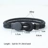 Noter Fashion Rope Bracelet Men Grade A 4mm Lucky Cord Chain Braslet Bangle Perfect Gift For Him Leisure Versatile Accessories