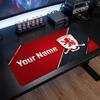 Middlesbrough FC Benutzerdefiniertes Großes Mauspads, Personalisierter Name Textdruck, Fußball Logo Rutschfeste Schreibtischmatte Gaming Geschenk
