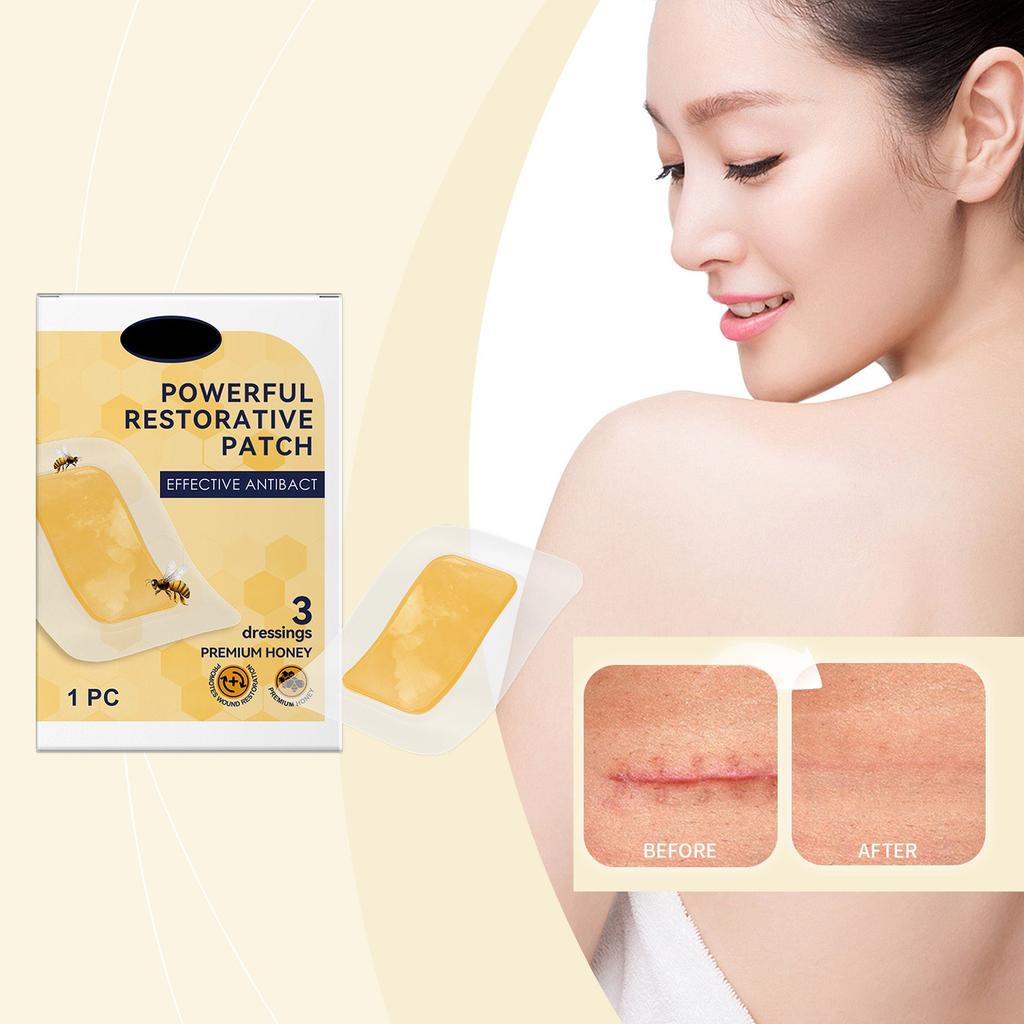 Náplast s medem pro péči o pleť, hojivá a regenerační náplast, pomáhá účinně a pohodlně hojit rány.