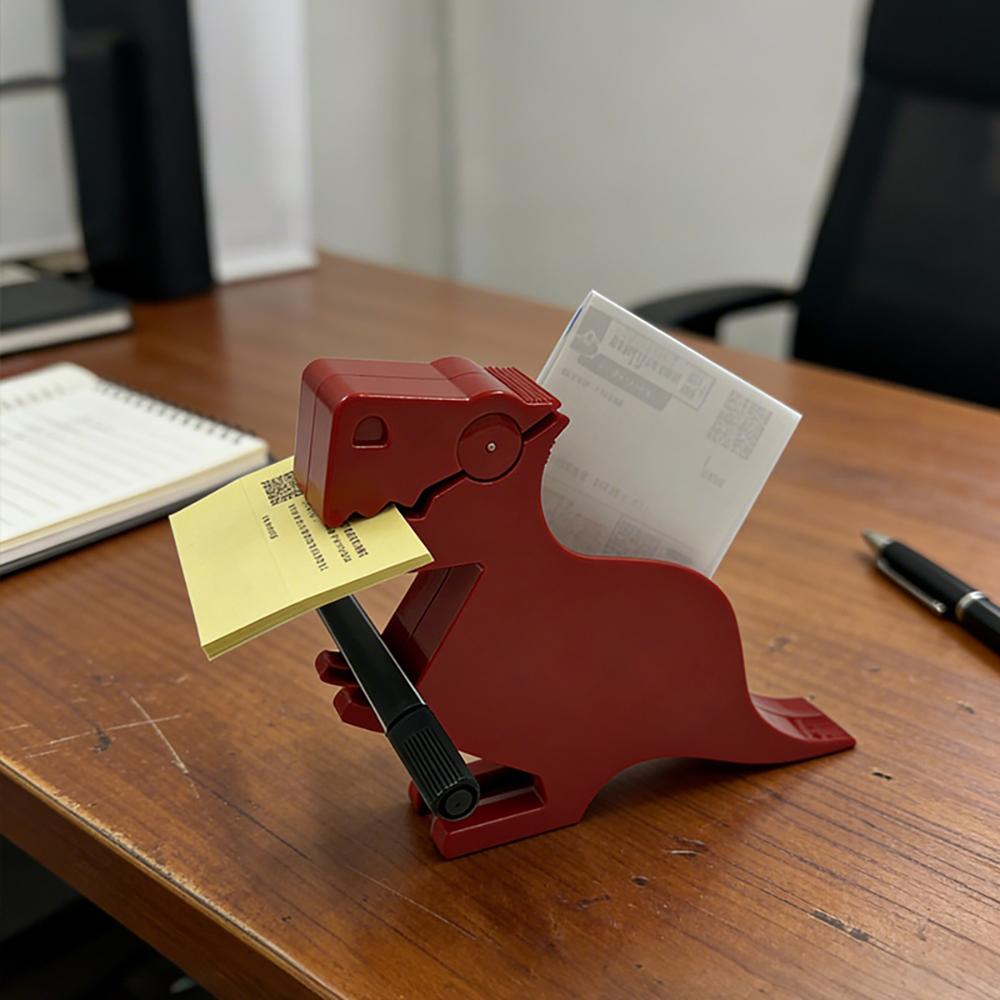 Office Desktop Dinosaur Memo Holder Creative Portable Folder Cute Business Storage Memo Box