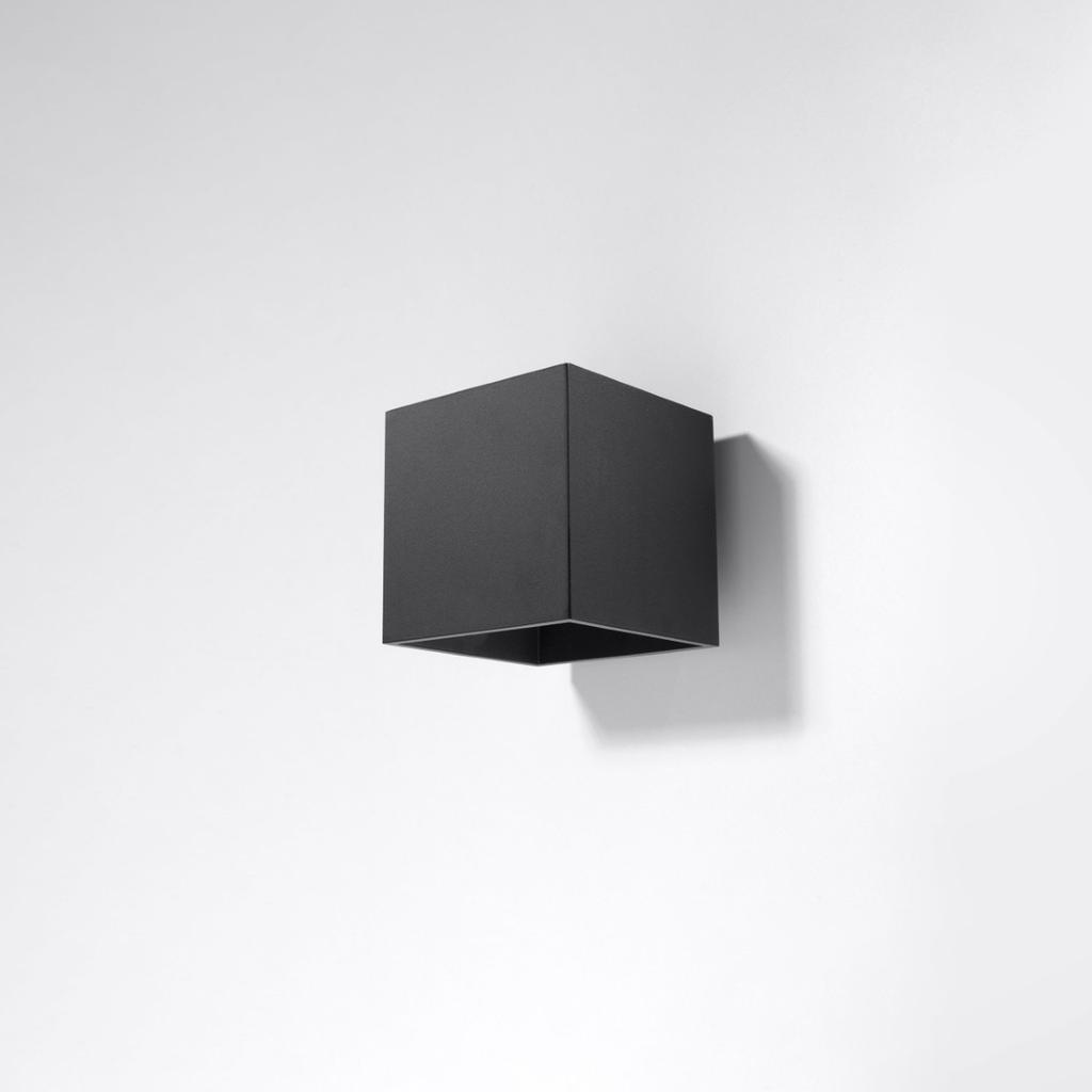 Quad 1 Black Wall Lamp