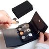 Portable 2-In-1 Coin Clip Organizer Zipper Bag Travel Card Case  Coin Collection