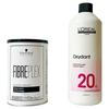 Schwarzkopf Fiberflex Bleach 450g + L'Oréal 6% Oxidizer 1000ml 1 Pcs 1.45L