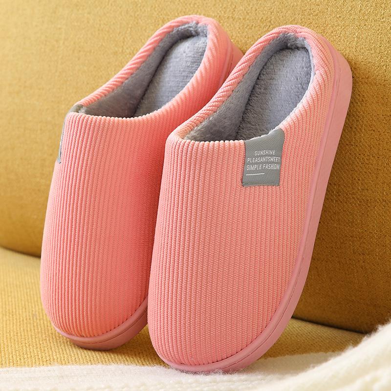 Unisex Non-Slip Warm Cotton Slippers for Home and Office - Winter Collection