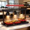 Commercial Food Warming Heat Lamp Station