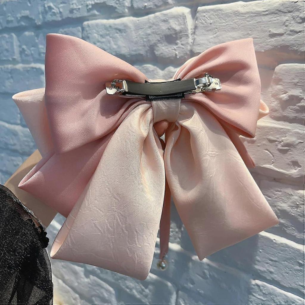 Stylish Hair Bows Hair Clips for Women and Teenagers, Elegant Long Band Hair Pins, Trendy Hair Accessories in Various Colors
