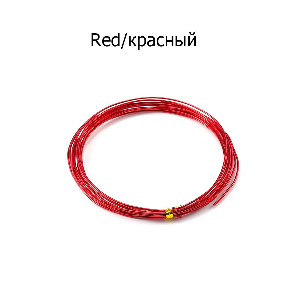 2-10M/Roll Soft Anadized Metal Aluminum Wire Versatile Painted Handmade Craft Floristry Wires For DIY Earrings Jewelry Makings