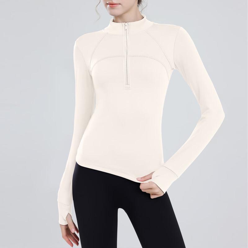 Women's Fleece Lined Half-Zip Yoga & Sports Top