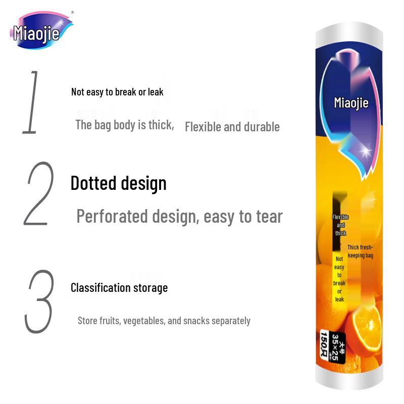 MIAOJIE Large Thick Food Storage Bags