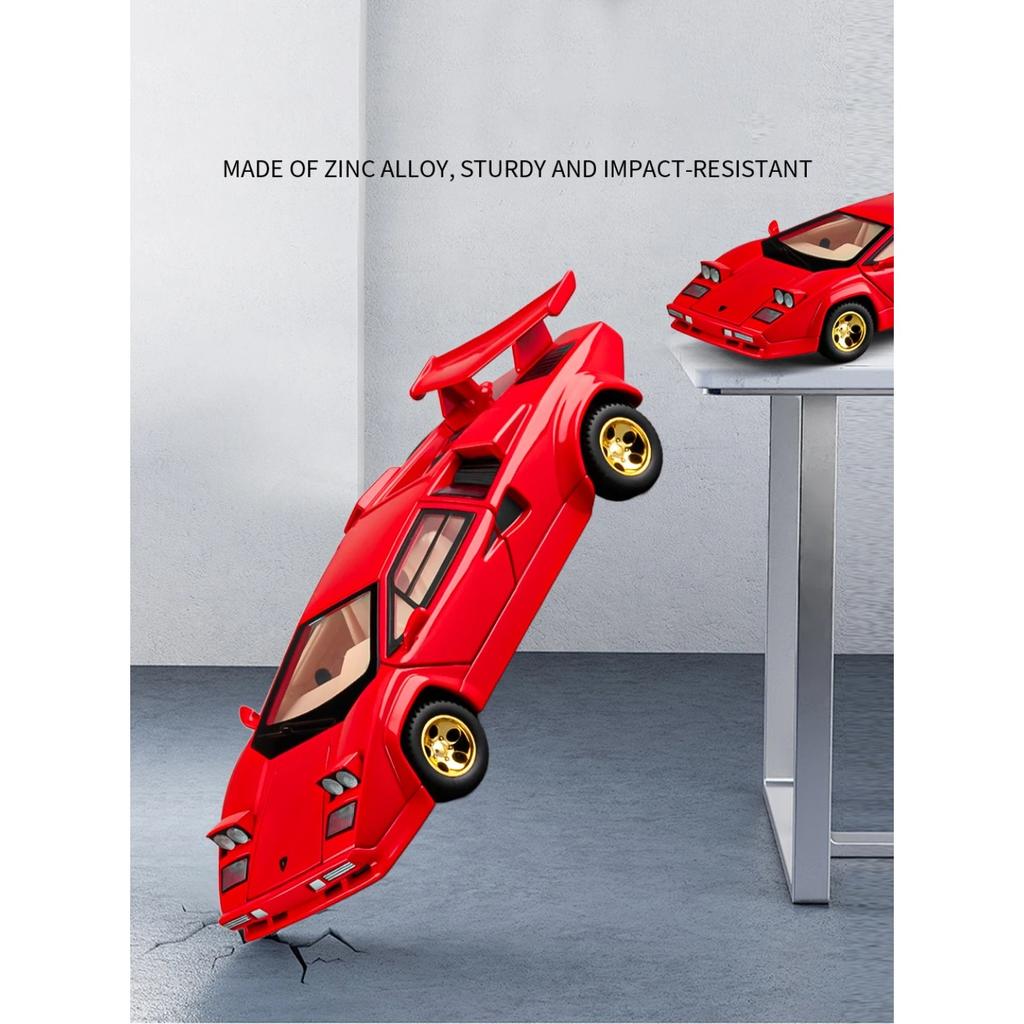 1/32 Lamborghini Countach LP500S Simulation Alloy Car Model Diecast Metal Collectible and Toys & Hobbies Game Christmas Day Gift