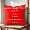 Funny Hug Me Cushion Cover Natural Linen Organic Fabric DoubleSided Printing Couch Pillow Covers Home Decor