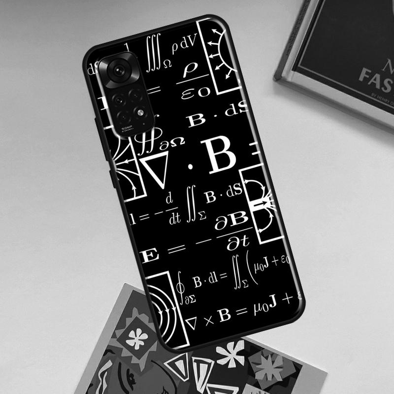 Physics Science Maths Formula Case For Xiaomi Redmi Note 13 Pro 14 Pro 12 11 9 10 10S 11S 12S Redmi 14C 13C 10C 12C Cover