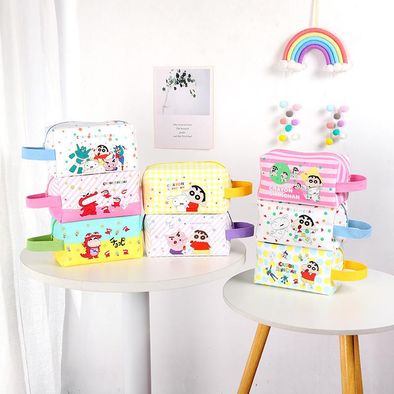 Cute Cartoon Shin Chan Series Pu Stylish Makeup Bag For Students Travelers And