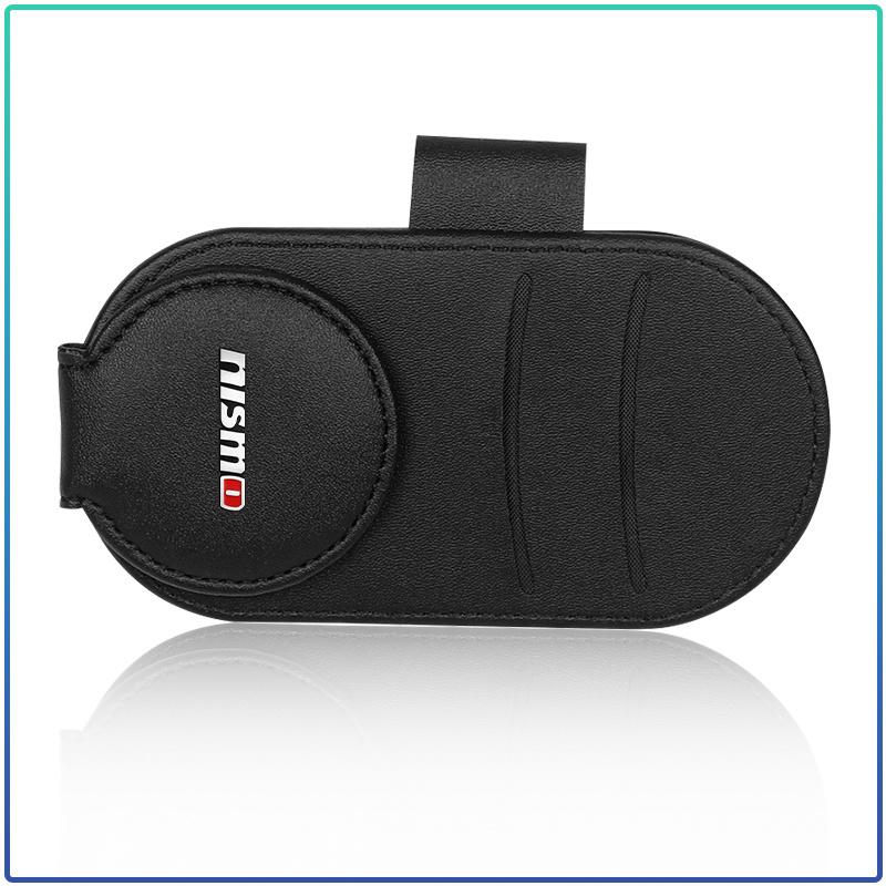 Car Multifunction Sunglasses Clip Card Ticket Holder Stand Eyeglasses For Nismo Nissan Almera Tiida X Trail Note Juke Teana Qashqai 350Z 370Z GTR