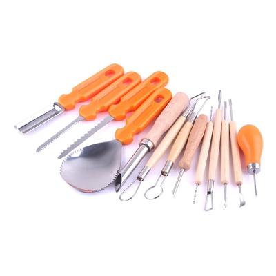14-teiliges Halloween-Kürbis-Schnitzset, Werkzeuge, Kürbis-Schnitzmesser, Obst, Kinder, Kürbis-Schnitzset, Erwachsene, professionelles Messer