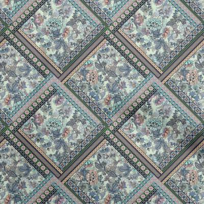Cotton Flex Forest Green Fabric Floral  Craft Projects Decor Fabric Printed By The Yard 40 Inch