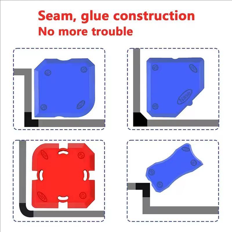 Multi-functional Caulking Tool Set with Stainless Steel Scraper and Grouting Ball for Sealant and Tile Joint Cleaning