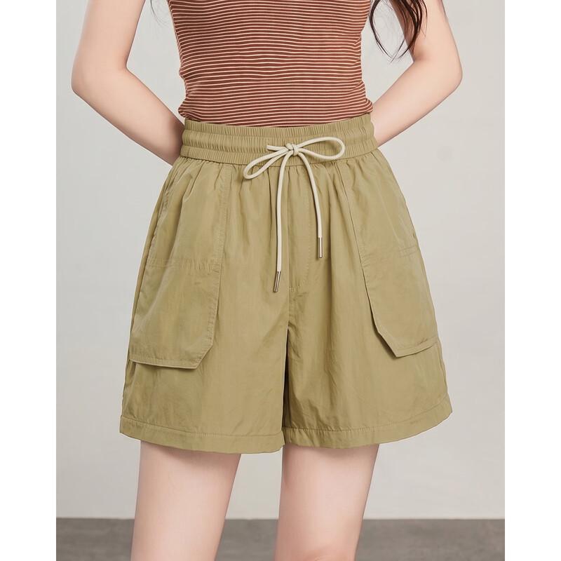 TERRE BLEUE Women s Ice-Cool Loose A-Line Shorts M