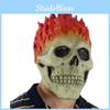 Kreativní Halloweenská Latexová Maska Zlého Ducha Rytíře Červenovlasá Pokrývka Lebky