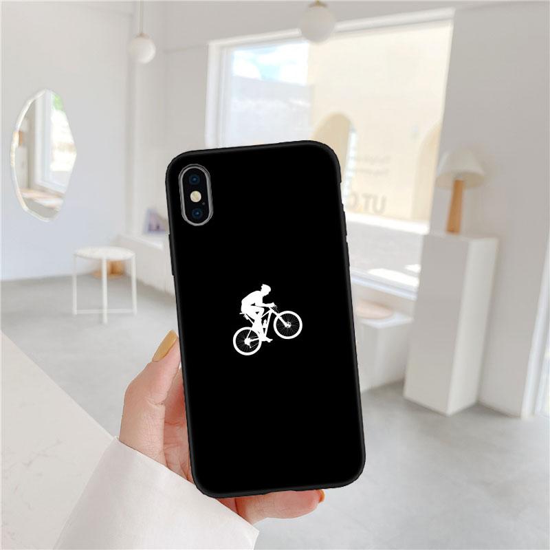 LO28 Cycling Bicycle Soft Shell Phone Case for iPhone SE X XS XR 11 16E 17 Pro Max Air 8 7 6 6s Plus