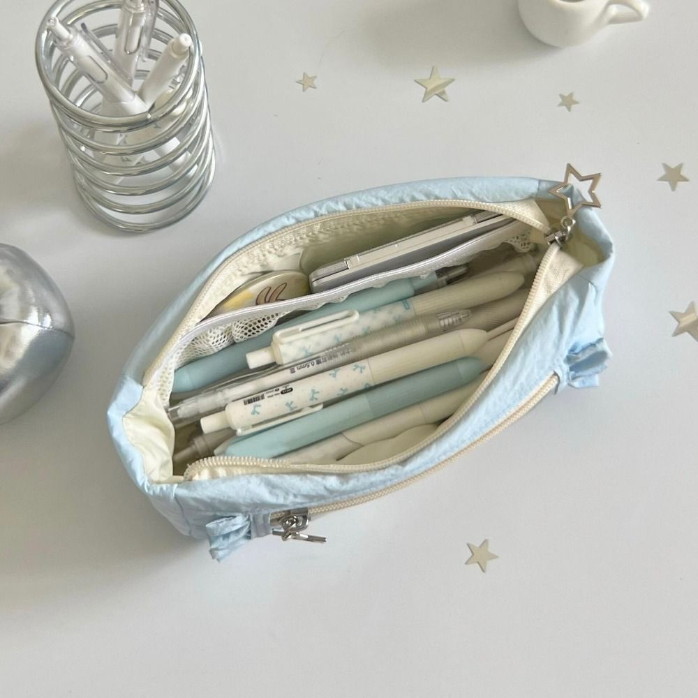 Cute Pencil Case Large Capacity Makeup Bag Trendy Zipper Stationery Pouch  Children